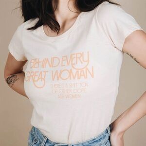The Bee & The Fox Behind Every Great Woman Graphic Women's T-Shirt